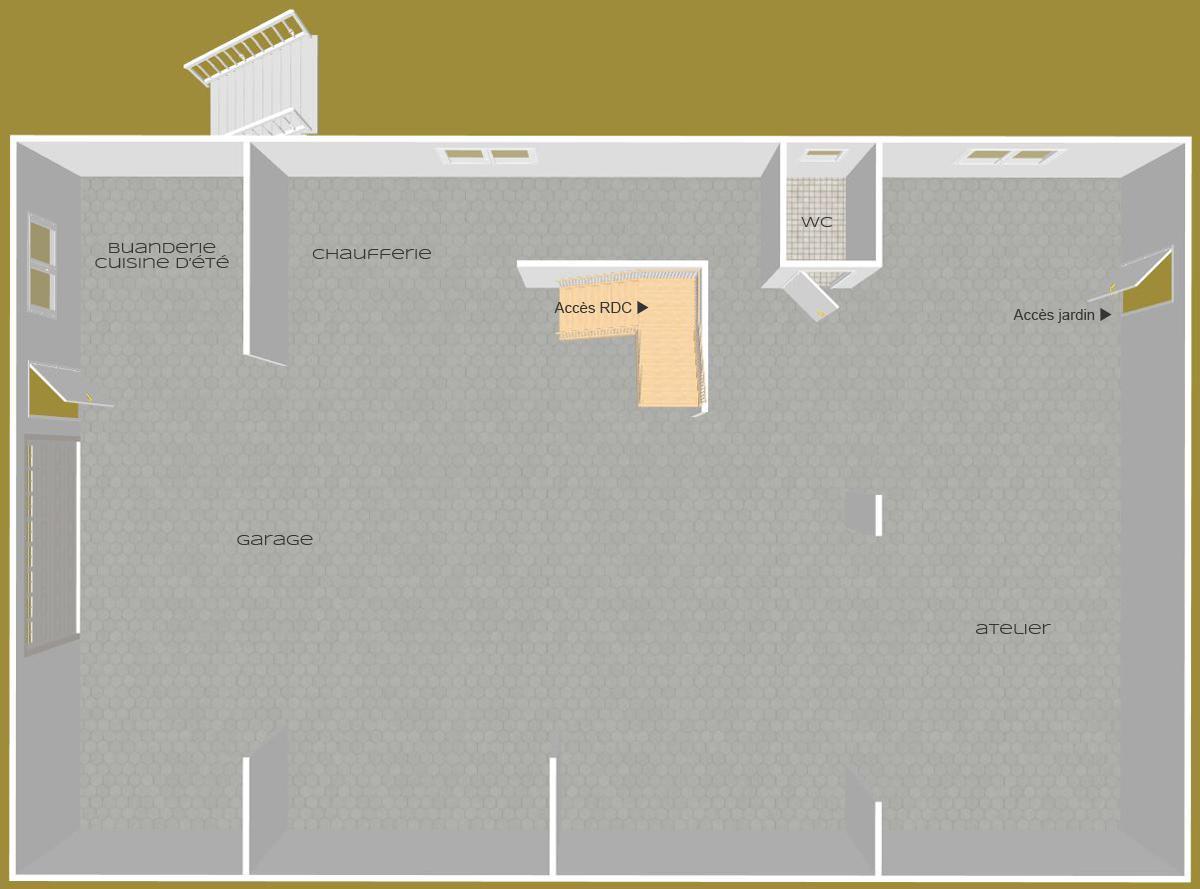 Plan Rez-de-jardin